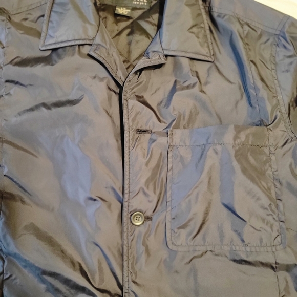 Kenneth Cole N.Y. men's black button down light wind breaker jacket size Large - Picture 16 of 16